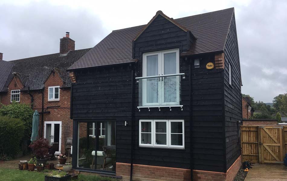 Modern two storey house extension in Kingston Blount, Oxfordshire